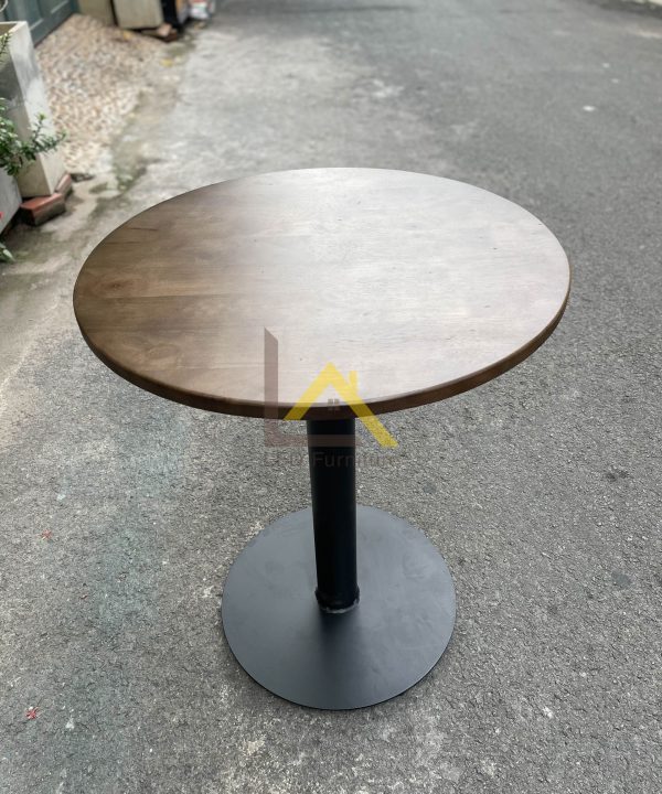 Bàn cafe chân sắt mâm