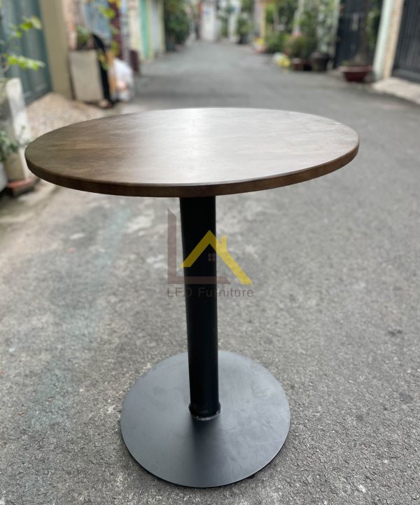 Bàn cafe chân sắt mâm