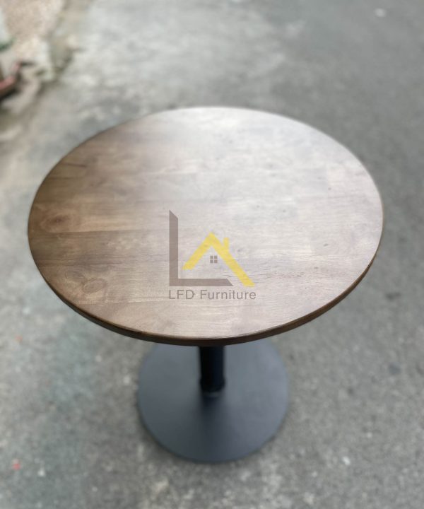 Bàn cafe chân sắt mâm