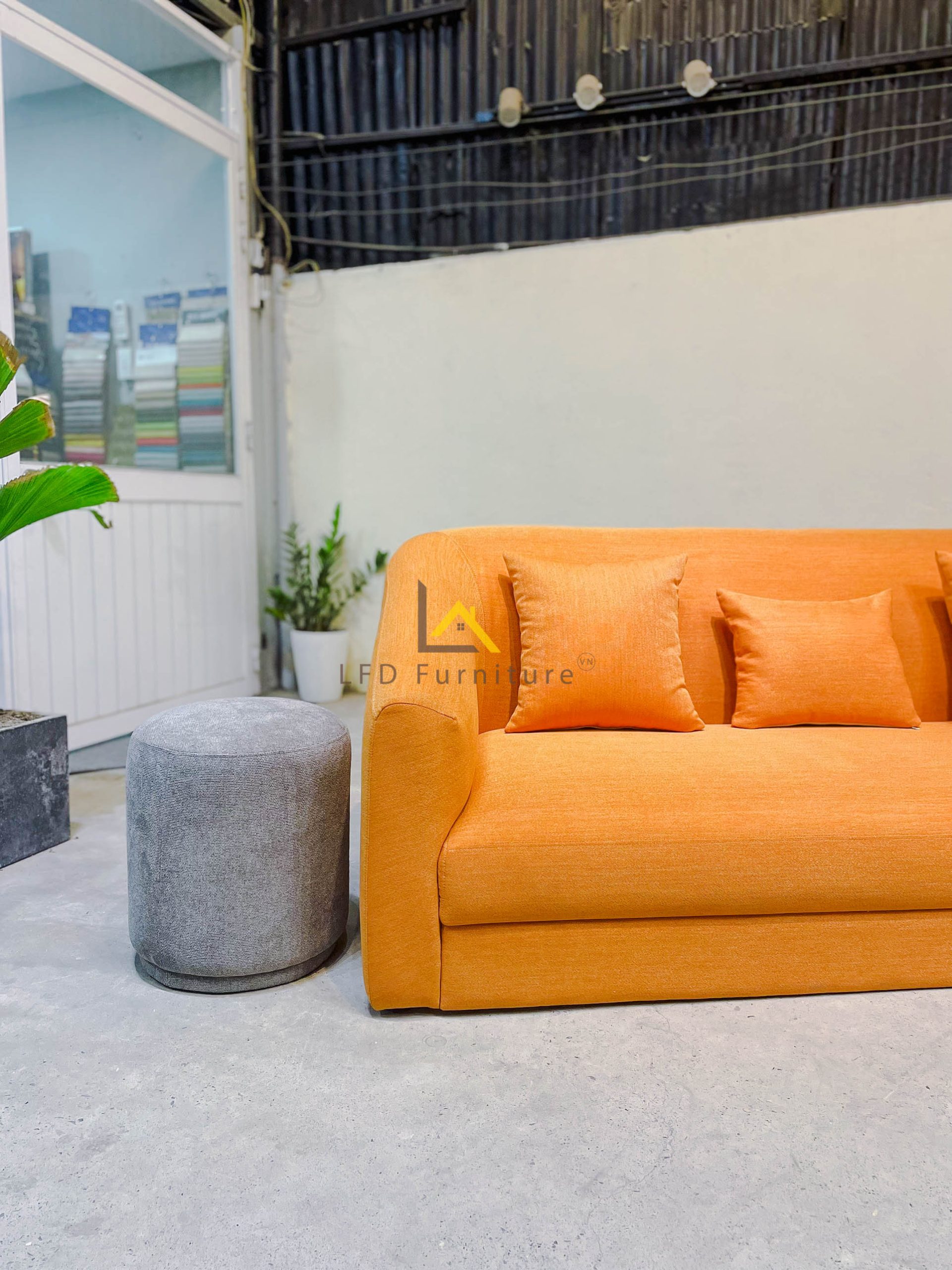 Sofa băng dài bọc nệm