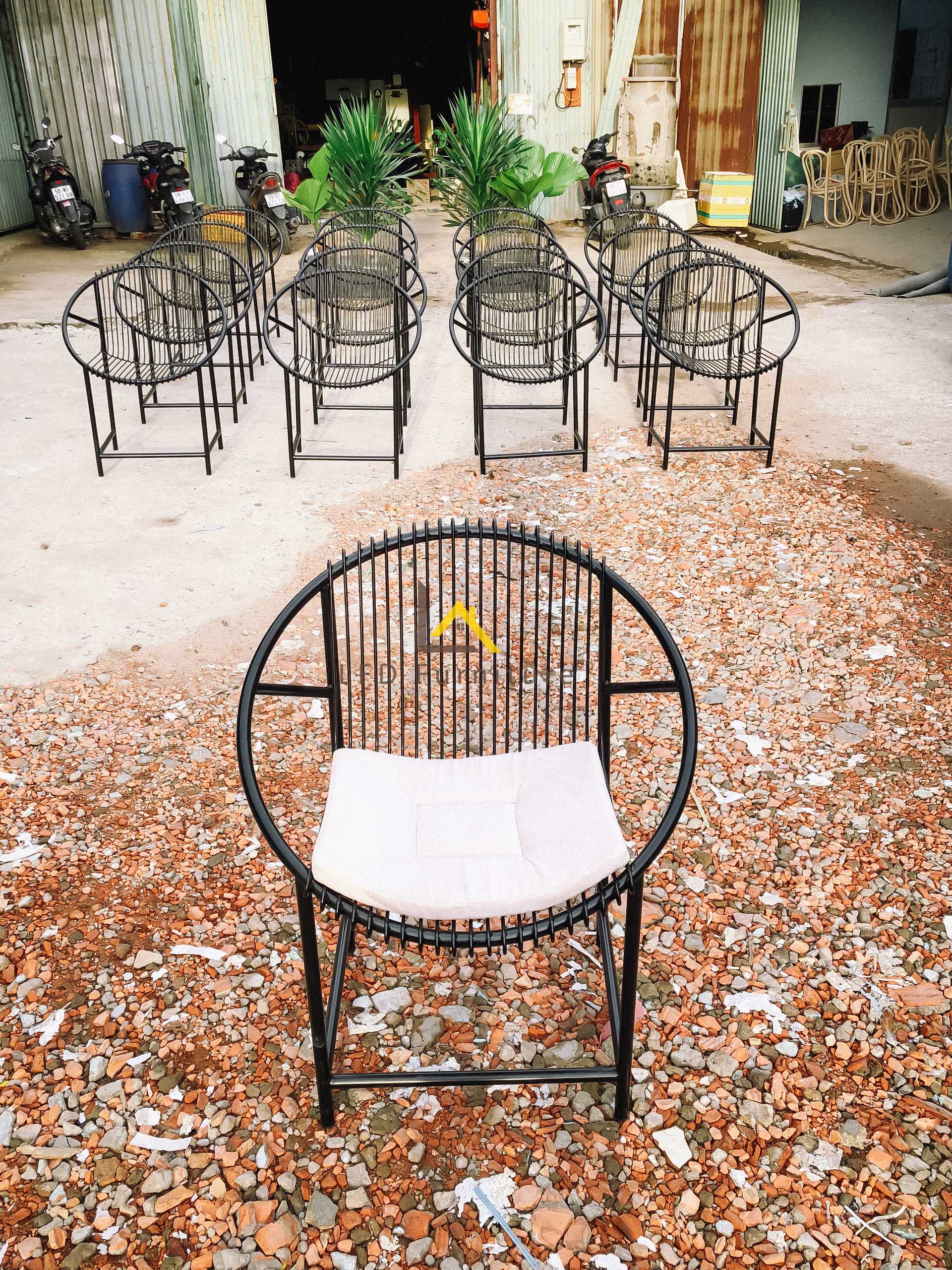 Ghế sắt Oval - Mã: GS22